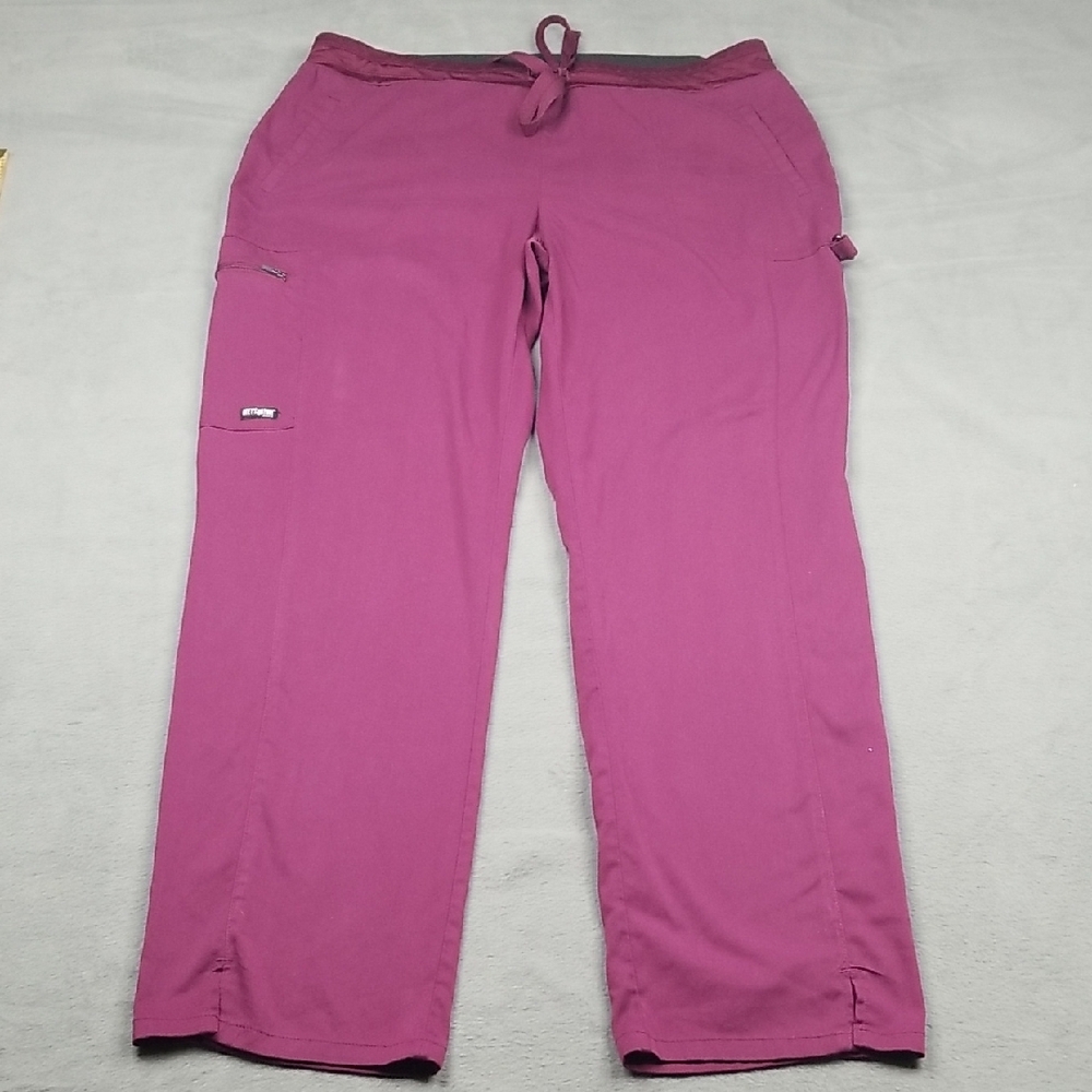 Barco Grey's Anatomy Large Unisex Purple Drawstring Uniform Pants
